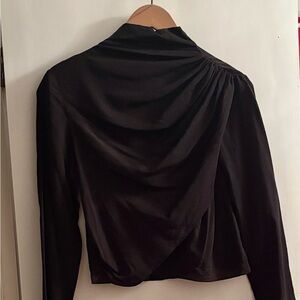 Massimo Dutti Silk Draped Blouse